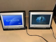 2 Craig 7" Top Loading Portable DVD Players CDV510 1 Remote 2 Power Cords