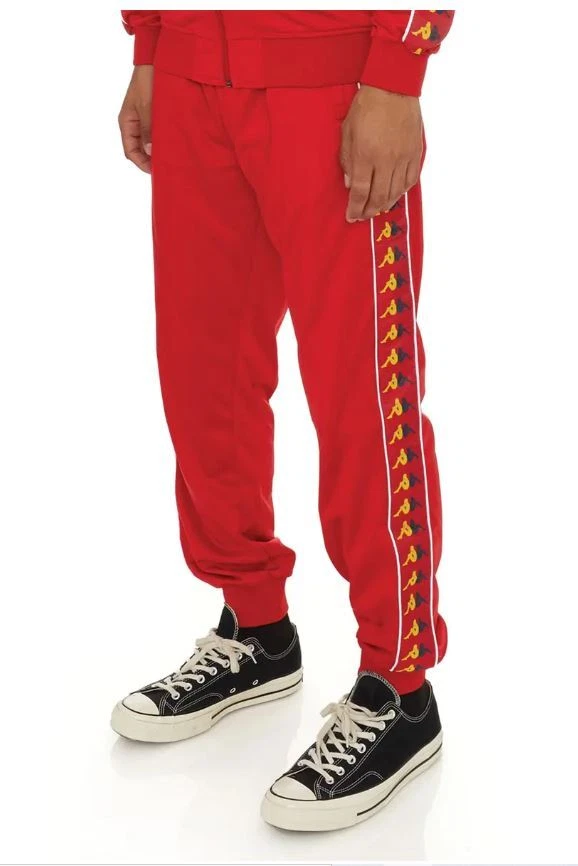 Onweersbui Lelie Verstikken Kappa Mens XL Red Active 222 Banda Taggart Logo Track Jogger Pants | eBay