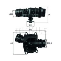 Mahle Thermostat KüHlmittel Mit Dichtung 88°C FüR BMW 5Er Touring X5 TI 233 88
