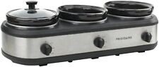 CULINARY CHEF SC3105-SS, Slow Cooker, Buffet Server 3 Pot, Food Warmer Stainless item image