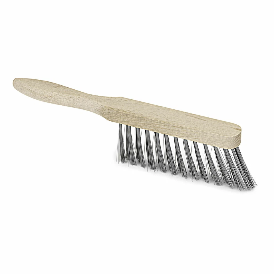 NÖLLE PROFI BRUSH Nölle Spazzatutto Manuale Industriale Filo Acciaio 30 cm Spazzatutto Manuale Filo Acciaio Legno di Faggio