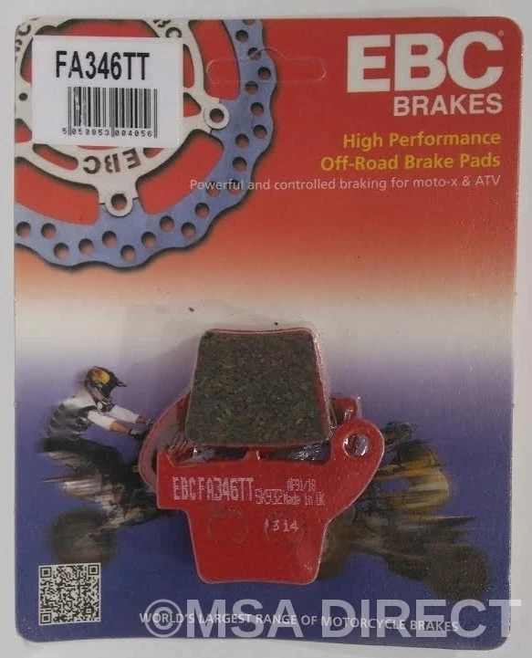 EBC Carbon TT REAR Disc Brake Pads Fits HONDA CRF450R / CRF450X (2002 to 2024) — 第 2/4 张图片