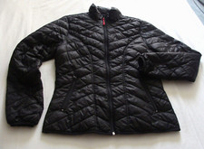 TEK GEAR Black Long Sleeve Full Zip QUILTED Jacket Sz SMALL