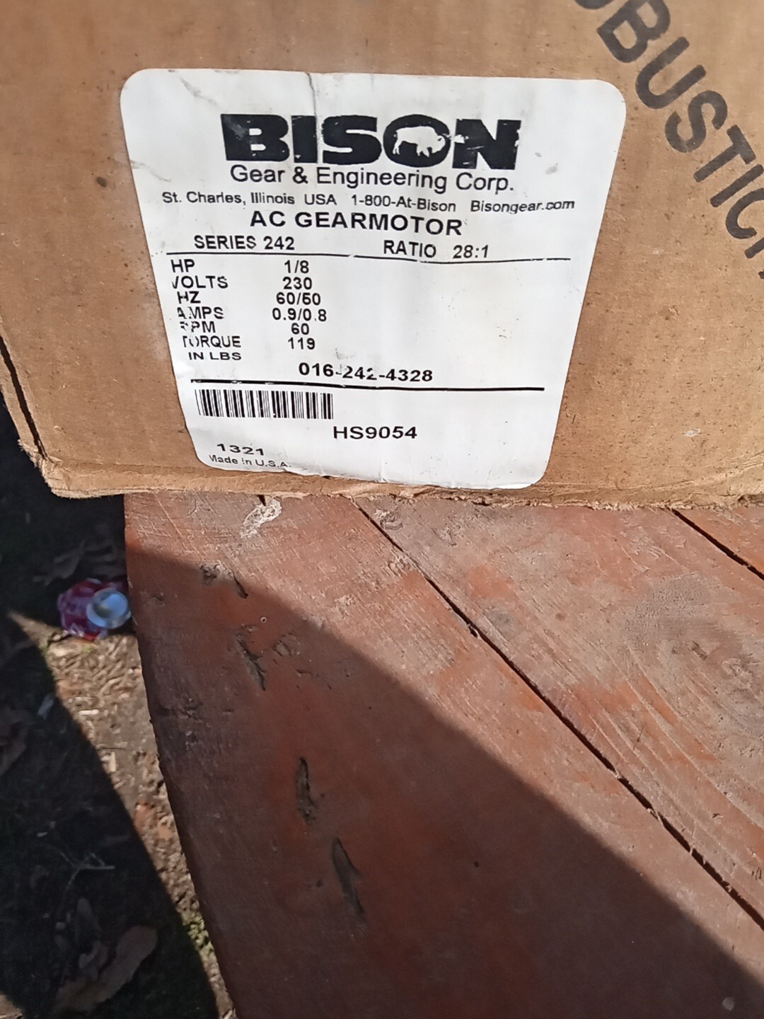 Bison AC Gear Motor NEW eBay