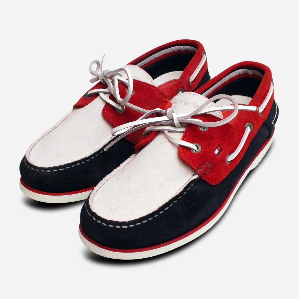 gráfico cultura disparar Tommy Hilfiger Red White to Blue Men's Nautical Shoes | eBay