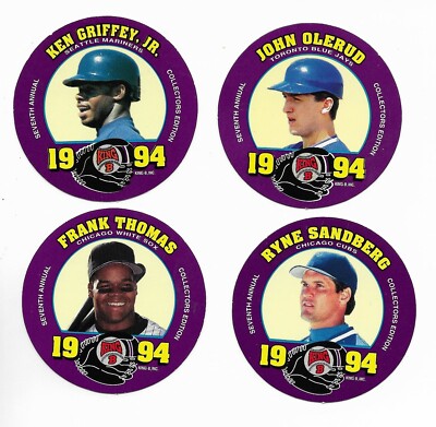 1991 992 1994 1995 KING B PICK-A-DISC Olerud Sandberg Griffey Thomas Ozzie Fisk