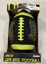 Franklin Sports Junior Size Football 1000 Black and Neon Green Yellow Brand New
