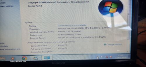 Lenovo G780 laptop boots w/ test HDD intel core i5- @2.5Ghz 8GB Ram No HDD (50) - Picture 3 of 17