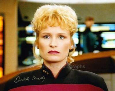 ELIZABETH DENNEHY as Lt. Comm. Shelby - Star Trek: TNG GENUINE SIGNED
