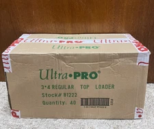 Ultra Pro 3x4 Top loader Sealed Case- Clear Regular-40 Packs (1000) Quantity New
