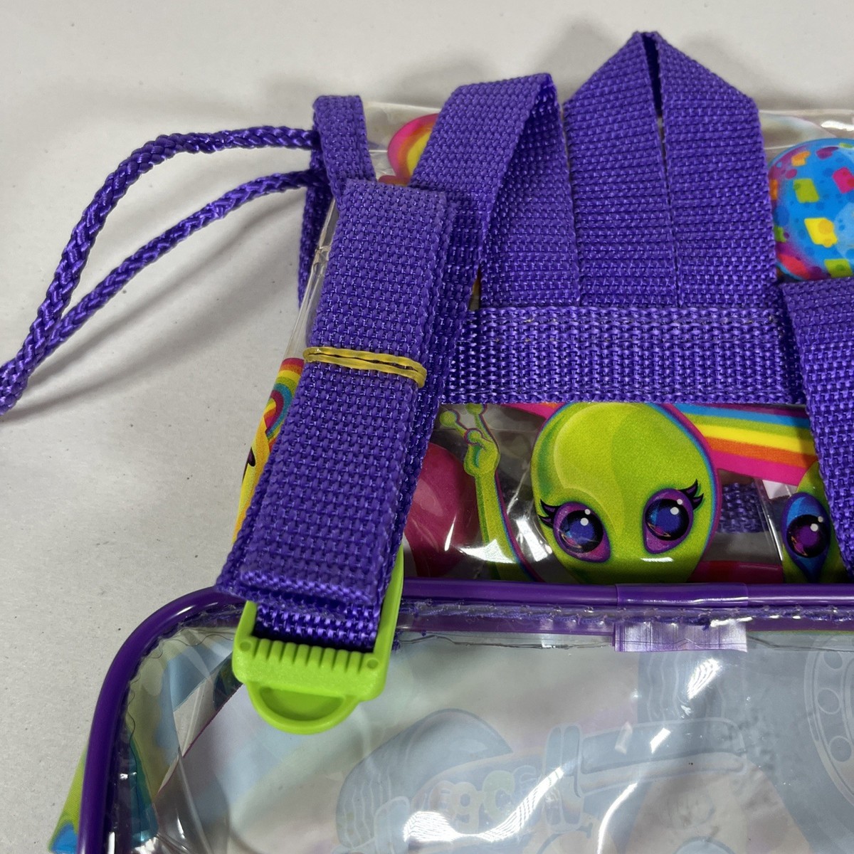 New Vintage 90s Y2K Lisa Frank Alien Zoomer Zorbit Clear Mini