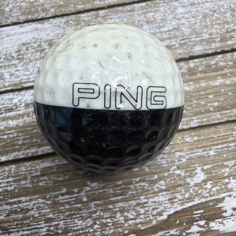 Black And White Two Tone Karsten Ping 3 Eye Banff Springs Golf Club Golf Ball
