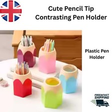 Pencil Shape Pen Holder - Multifunctional Storage for Office - Desktop Organizer