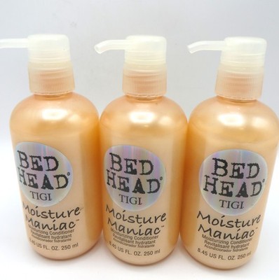 TIGI BED HEAD MOISTURE MANIAC CONDITIONER 8.45 oz X 3