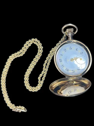 antique 1897 Elgin14k gold 7J pocket watch. Works Perfect 45.3 Grams
