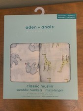 Aden Anais classic muslin swaddle blankets 44" 44" New