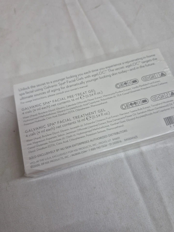 NUSKIN nu skin ageloc GALVANIC SPA FACIAL GELS 1 box Pre-Treat + Treatment - Image 4 of 4