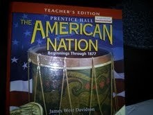 AMERICAN NATION: BEGINNINGS THROUGH 1877, TEACHER'S By Davidson - Hardcover VG+