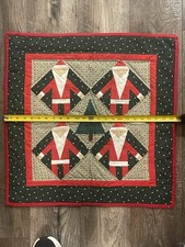 Vintage Christmas Quilted Wall Hanging Handmade