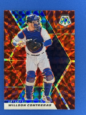 2021 Mosaic #52 Willson Contreras Red Reactive Prizm Cubs