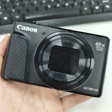 Canon PowerShot SX740 HS 20.3MP 4K Digital Camera 40x Zoom Wi-Fi Black
