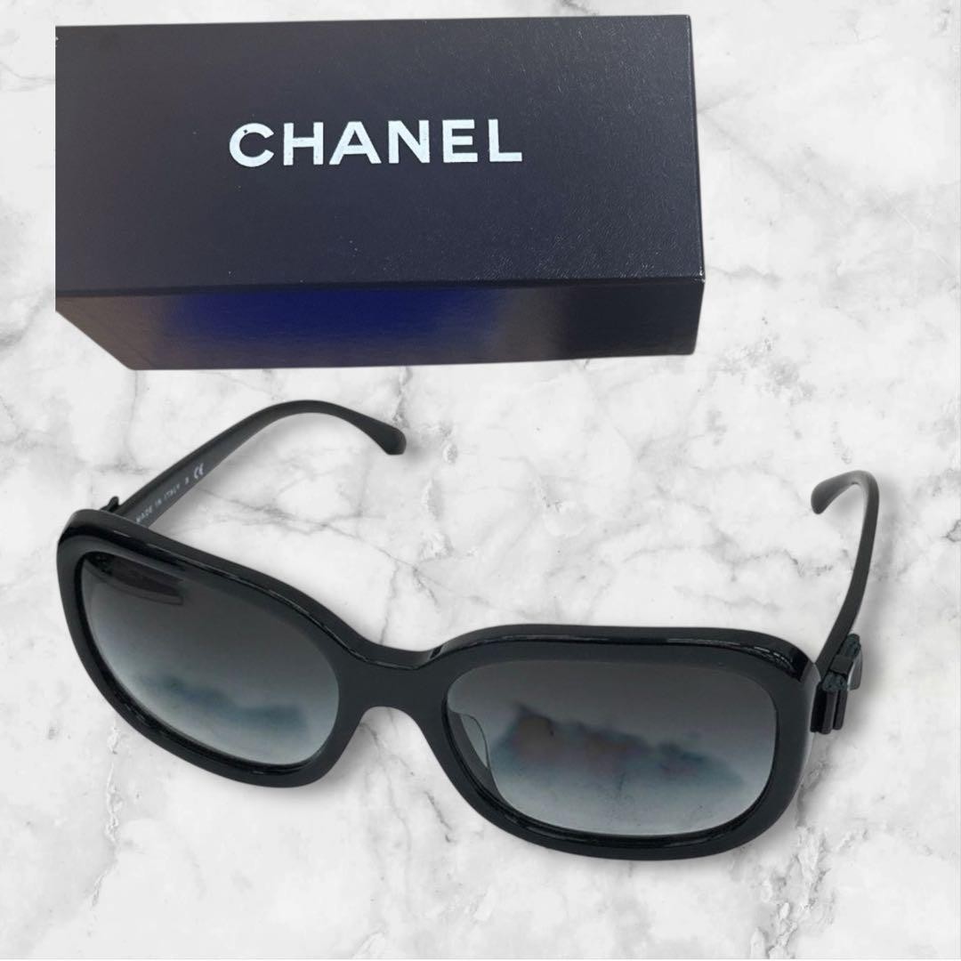 CHANEL サングラス 5280-Q-A ベージュ×ブラック CHANEL