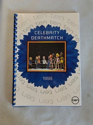 1999 Celebrity Deathmatch MTV Channel Ten Original TV Publicity Press Binder