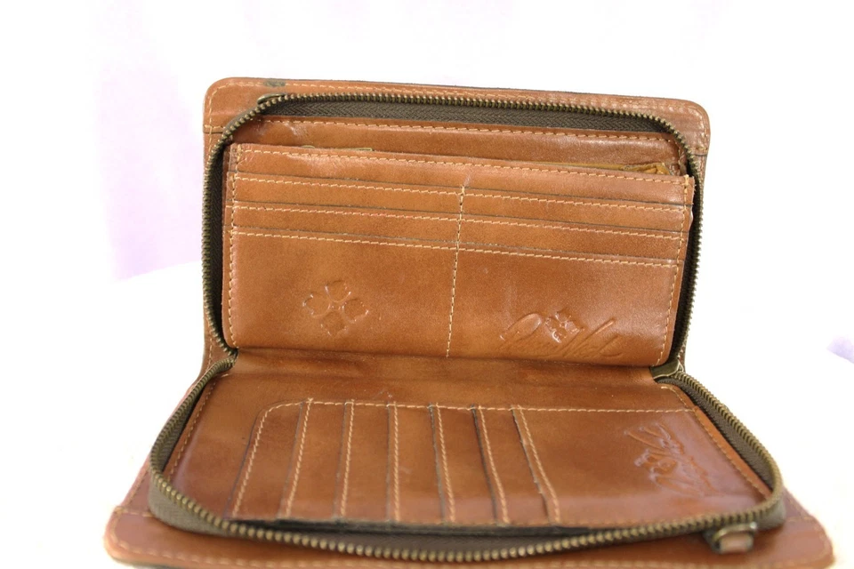 Patricia Nash Map Print Leather Wallet Crossbody | Convertible Wallet Purse - Image 4 of 4