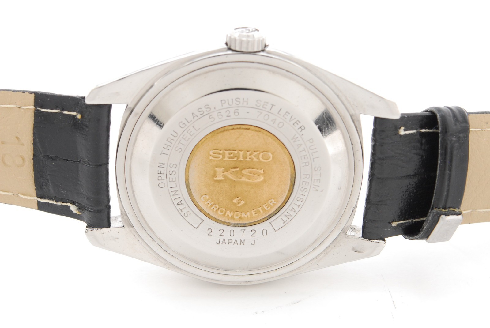 KING SEIKO 5626-7040 Chronometer Blue Dial Vintage 1970's Mens Watch From JAPAN image 5