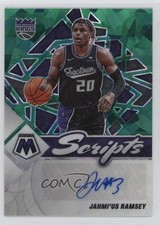 2021-22 Panini Mosaic Scripts Green Ice Prizm Jahmi'us Ramsey #SC-JRM Auto 7sd