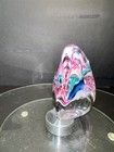 Vintage Schmidt Rhea Studio Art Glass Hand Blown Pyramid Paperweight - Signed — photo 9