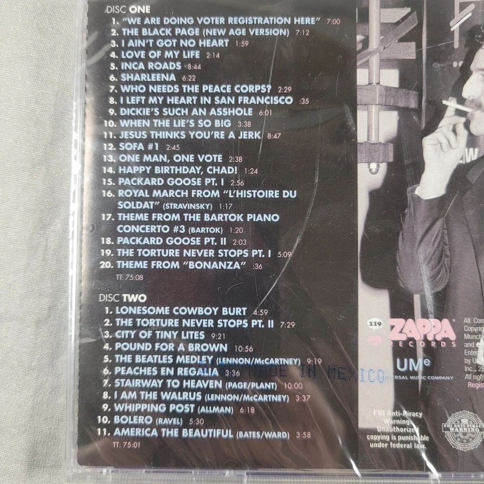 Frank Zappa - Zappa '88: The Last U.S. Show 2 cd's Official Release #119 Sealed — 第 4/4 张图片