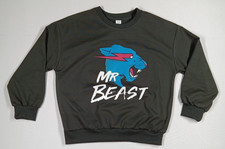 Mr Beast Youth Long Sleeve Shirt Black Size 9...