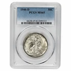 1946D Walking Liberty Half Dollar 50C PCGS MS 65
