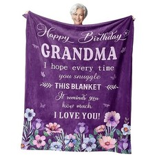 Gifts, Birthday Gifts for Grandma, Best Grandmother 50"X60" Grandma Birthday