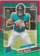 2023 Panini Donruss Optic Tank Bigsby Red Green Prizm SP RC Jacksonville Jaguars