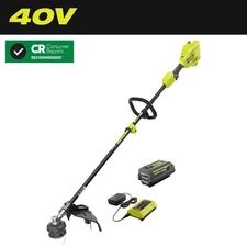 RYOBI 40V 15 in. Cordless String Trimmer Expand-It w/ 4.0Ah Battery & Charger