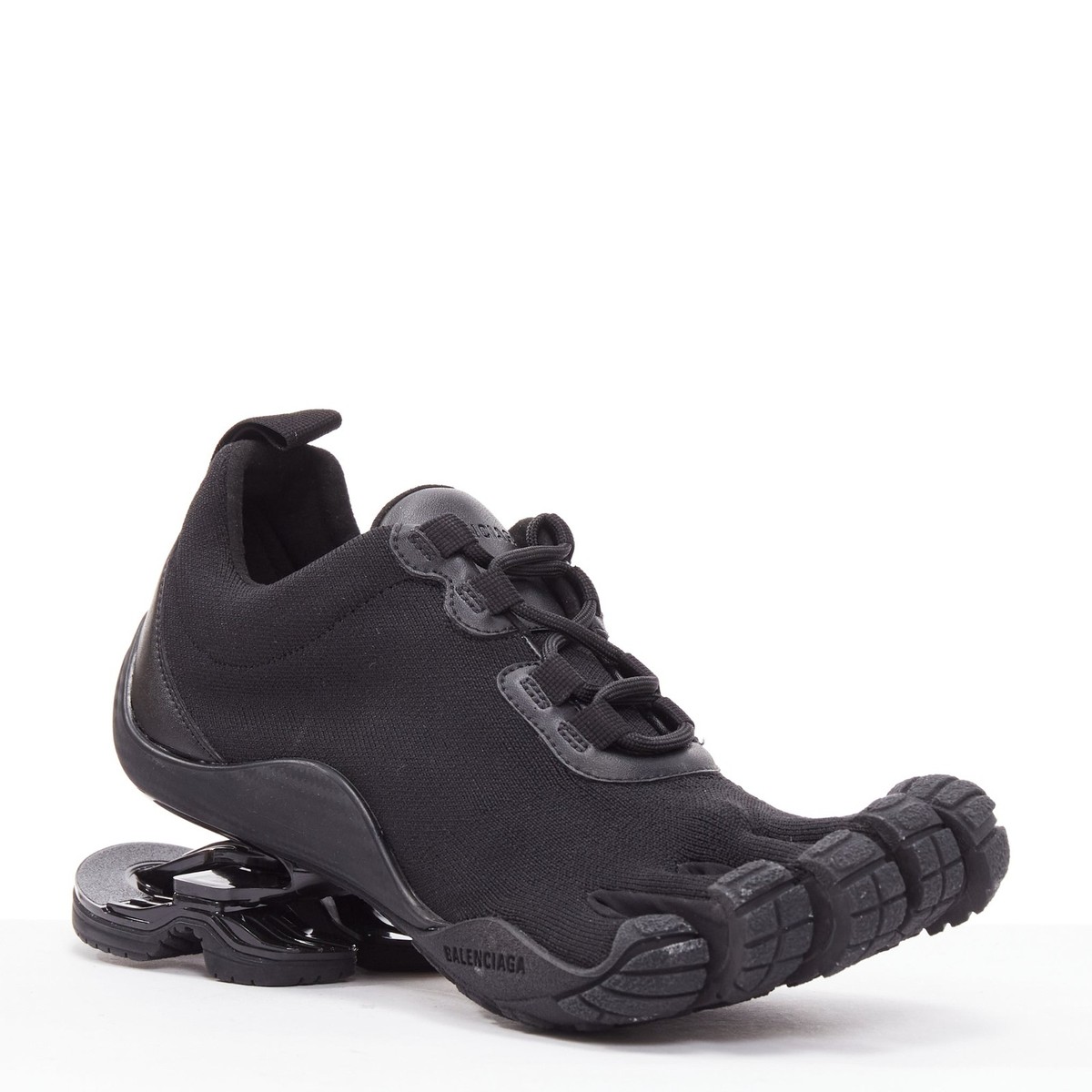 BALENCIAGA Vibram Toe black technical 5-toe suspension heel
