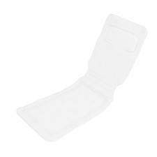 PVC Foaming Bathtub Mat With Pillow For Home, Hotels, Spas 49.21 14.17in White