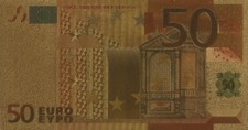 🇪🇺 EUROPEAN UNION 50 EUR Euro Gold Banknote Bill Money Fantasy Novelty Gift