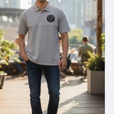 Augusta Sportswear Polo Shirt Moisture Management Men Large Short Sleeve Tennis