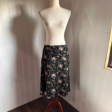 Vintage Y2K Silk Cottagecore Floral Skirt 10