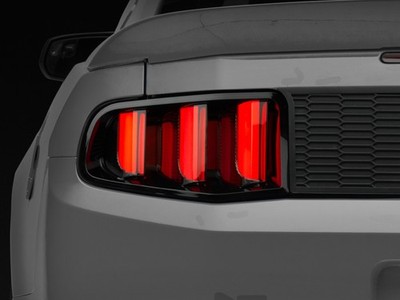 Raxiom Vector V2 LED Tail Lights-Gloss Blk Housing Clear Lens 10-12 Ford Mustang