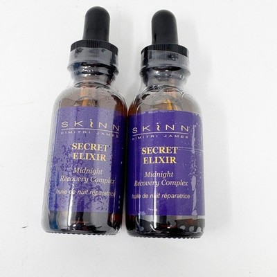 Lot 2  Skinn Secret Elixir MIDNIGHT RECOVERY COMPLEX Dimitri James NEW SEALED