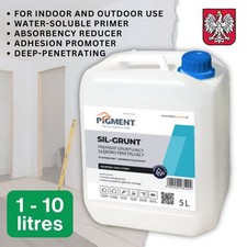 Deep Penetrating Primer Water-soluble for Walls Floors Ceilings SIL-GRUNT 1-10L