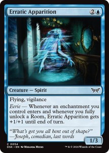Erratic Apparition 54/469 Duskmourn: House of Horror Foil