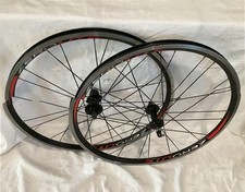 Used 26 Mtb Mountain Bike Wheels Gravel Wheelset Vuelta Zerolite Red Black