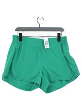 Lululemon Women's Sports Bottoms L Green 100% Nylon Sweatpants