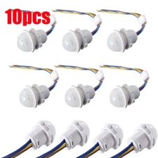 10Pcs PIR Infrared Motion Sensor Detector Smart Switch 110V220V Lamp Switch Auto