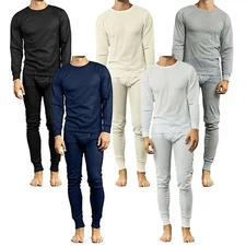 Men Lightweight Thermal Set Of Both Thermal Top & Bottom Warm Winter Long Johns